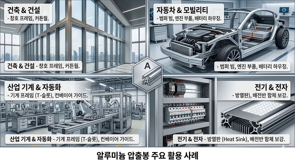 알루미늄압출봉활용사례