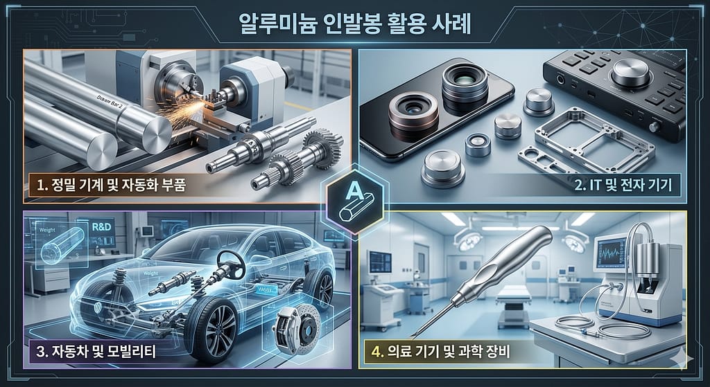 알루미늄인발봉활용사례